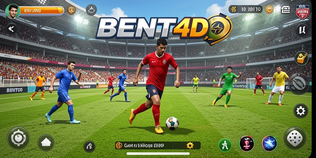 Tampilan gameplay seru di BENTO4D dengan banyak aksi olahraga.