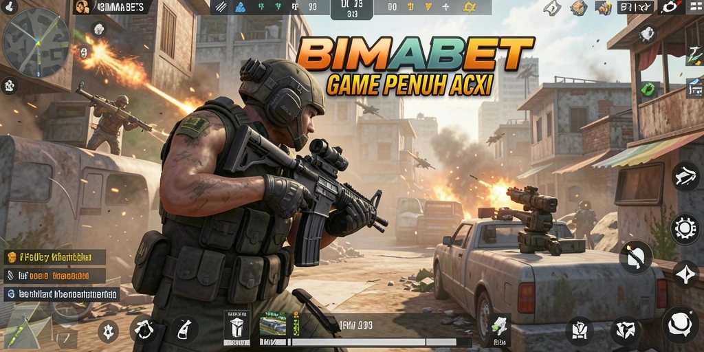 Tampilkan aksi seru gameplay FPS di BIMABET.