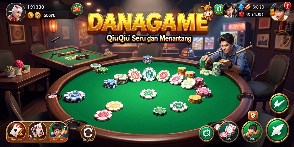 Tampilan gameplay QiuQiu yang menarik di DANAGAME.