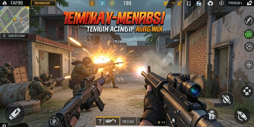 Tangkapan layar dari gameplay FA99 yang intens dan mendebarkan.