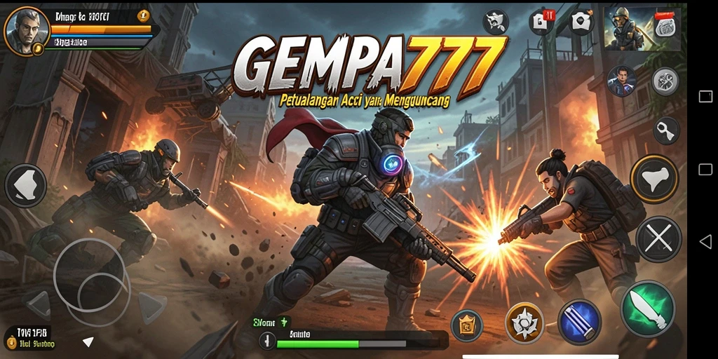 Gameplay seru dengan aksi mendebarkan dalam GEMPA777.