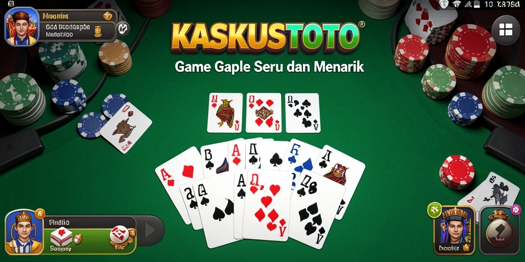 Tampilan gameplay Gaple KASKUSTOTO yang seru dan interaktif.