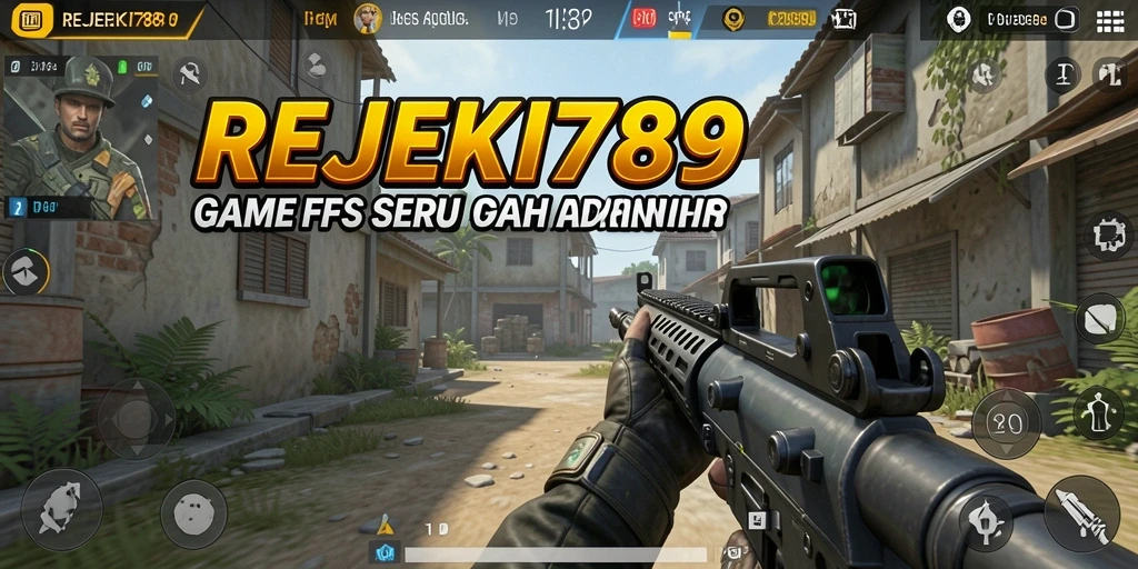 Screenshot gameplay menampilkan pertempuran intens di REJEKI789.