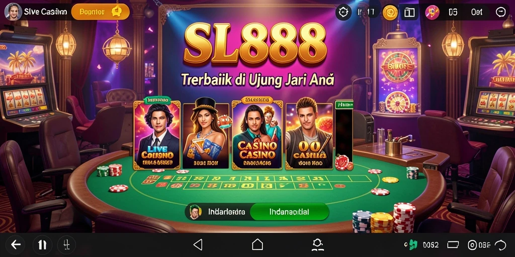 Gameplay Live Casino mendebarkan di SL888 dengan dealer langsung.