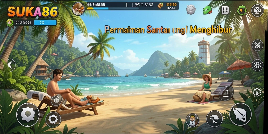 Tampilan gameplay menarik dari SUKA86 yang penuh warna.