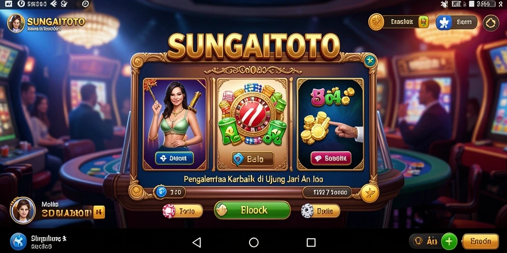 Tampilan gameplay yang menarik dari SUNGAITOTO di layar perangkat.
