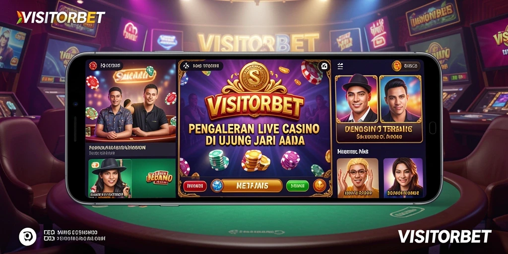 Tampilan gameplay Live Casino yang mengasyikkan di VISITORBET.