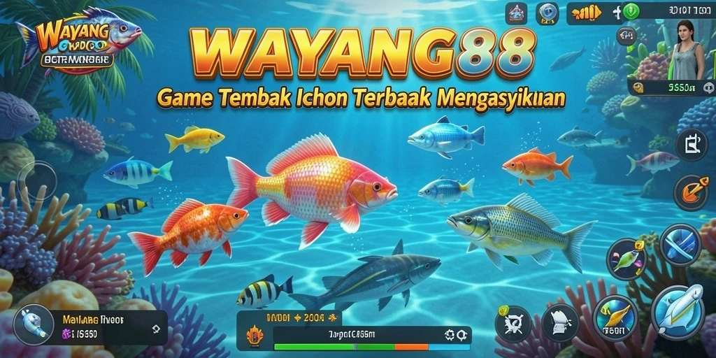 Tampilan menarik dari gameplay Tembak Ikan WAYANG88 yang seru dan menantang.